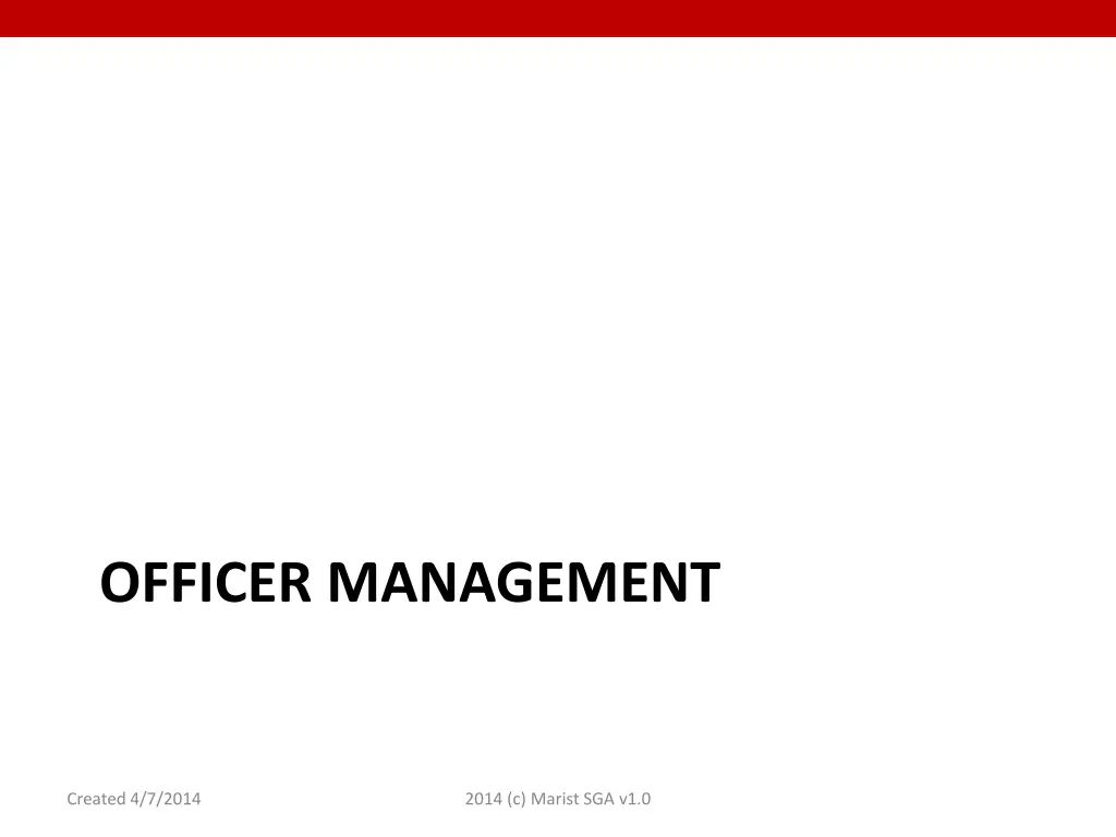 officer management