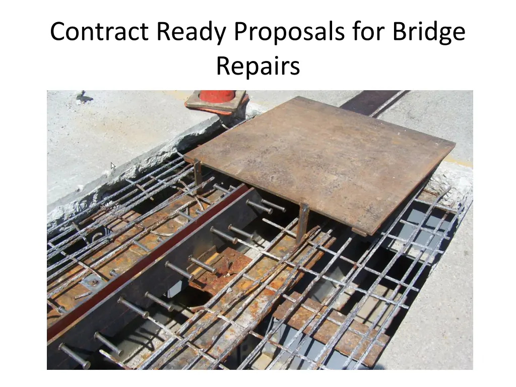 contract ready proposals for bridge repairs