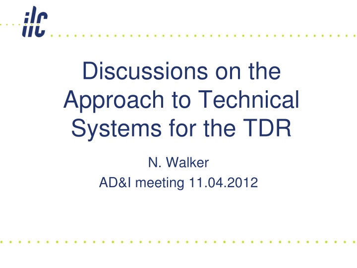 discussions on the approach to technical systems