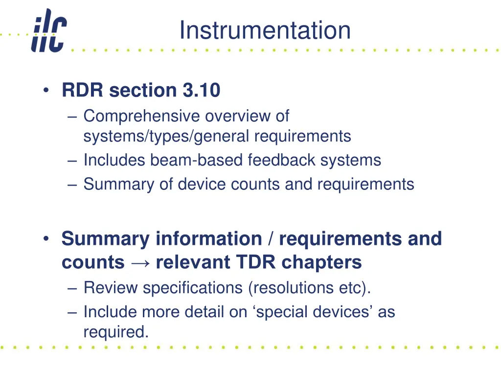 instrumentation