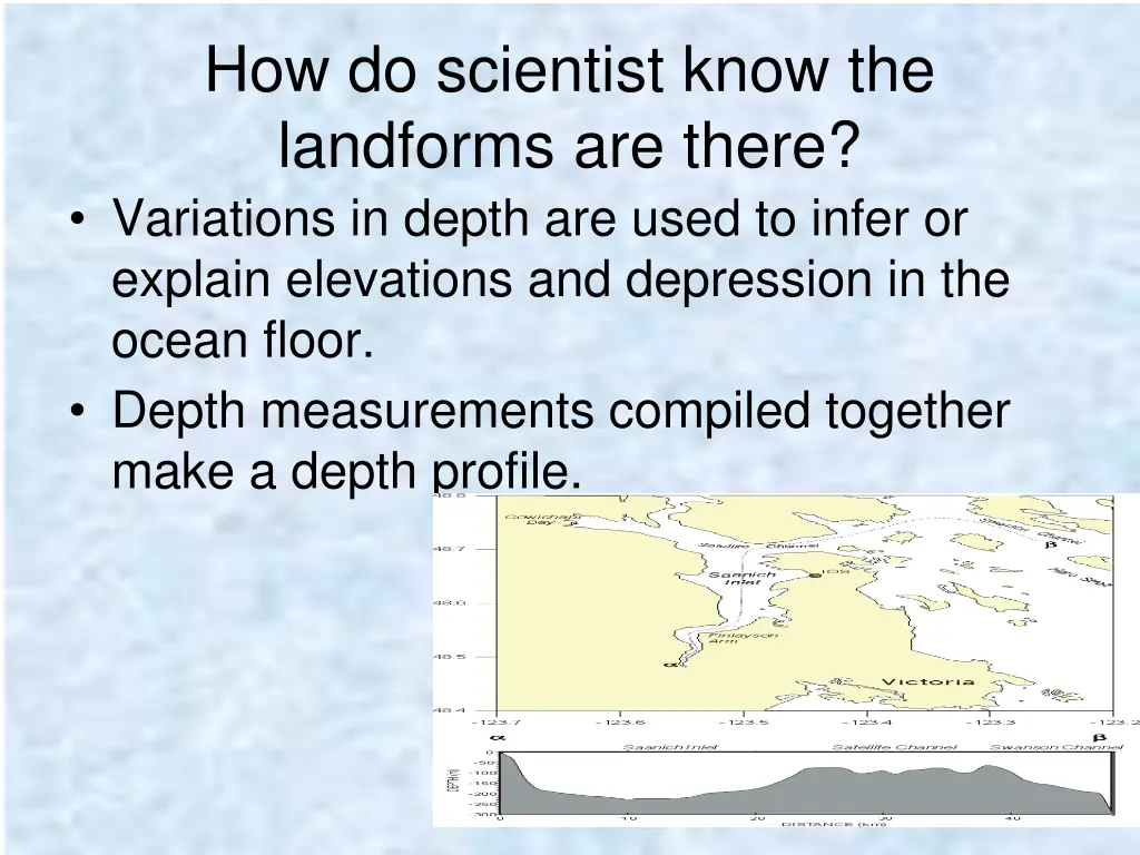 how do scientist know the landforms are there 1