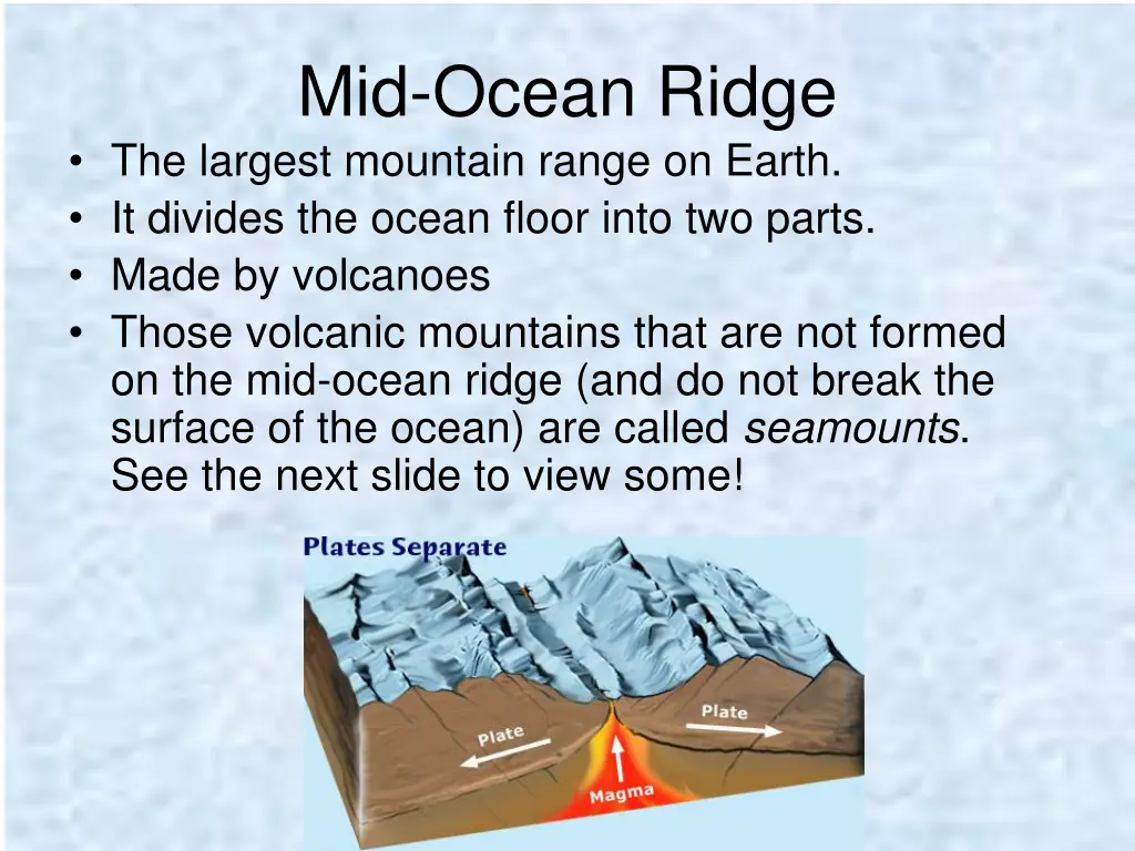 mid ocean ridge the largest mountain range