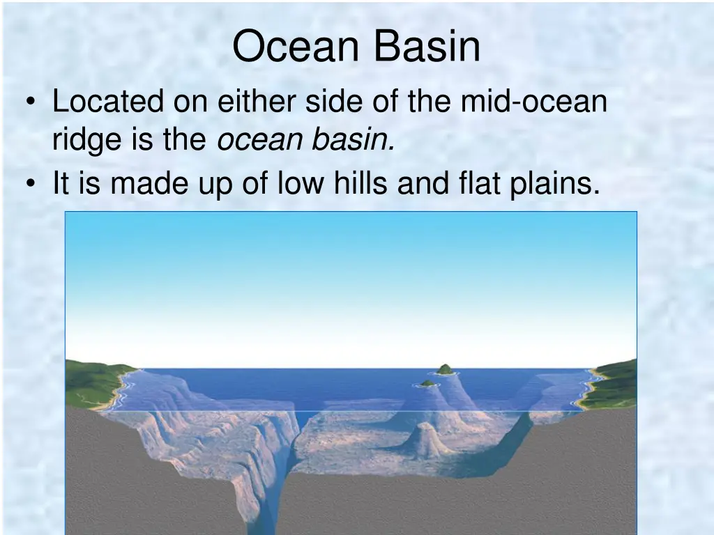 ocean basin