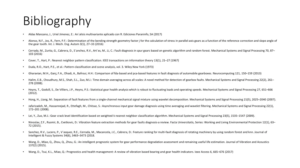 bibliography