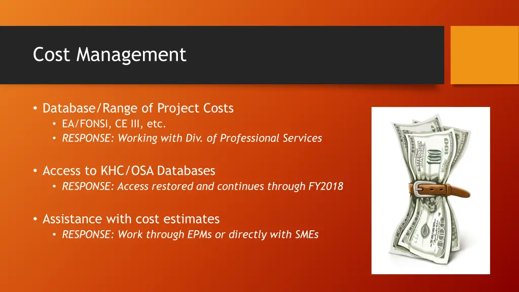 cost management