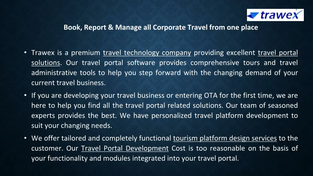 book report manage all corporate travel from
