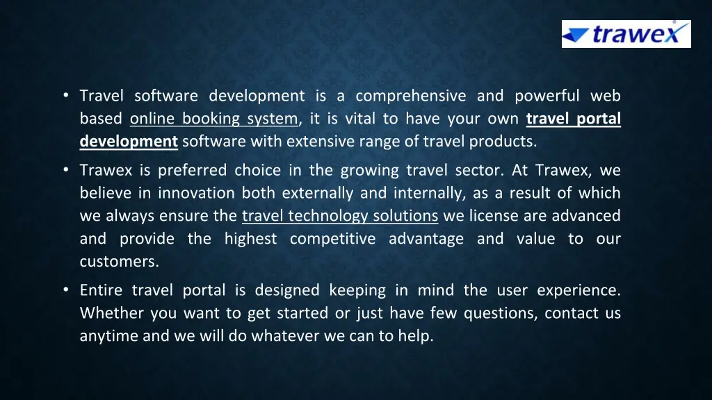 travel software development is a comprehensive