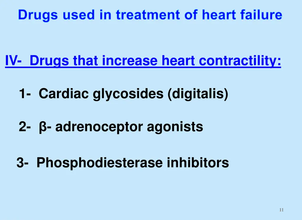 drugs used in treatment of heart failure 2