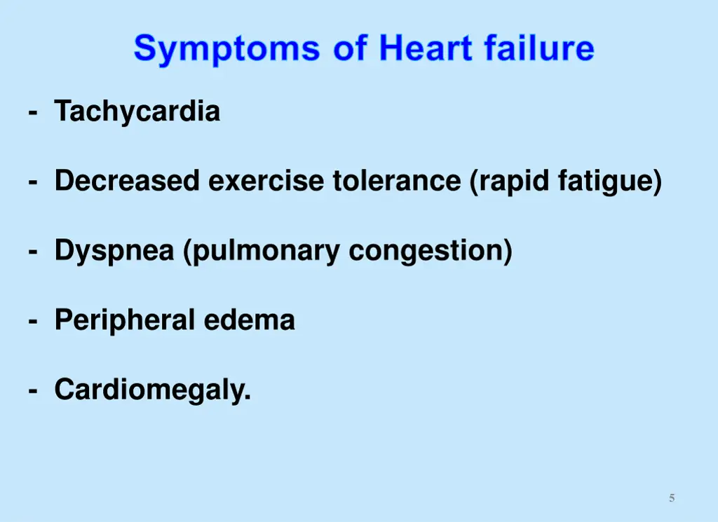 symptoms of heart failure