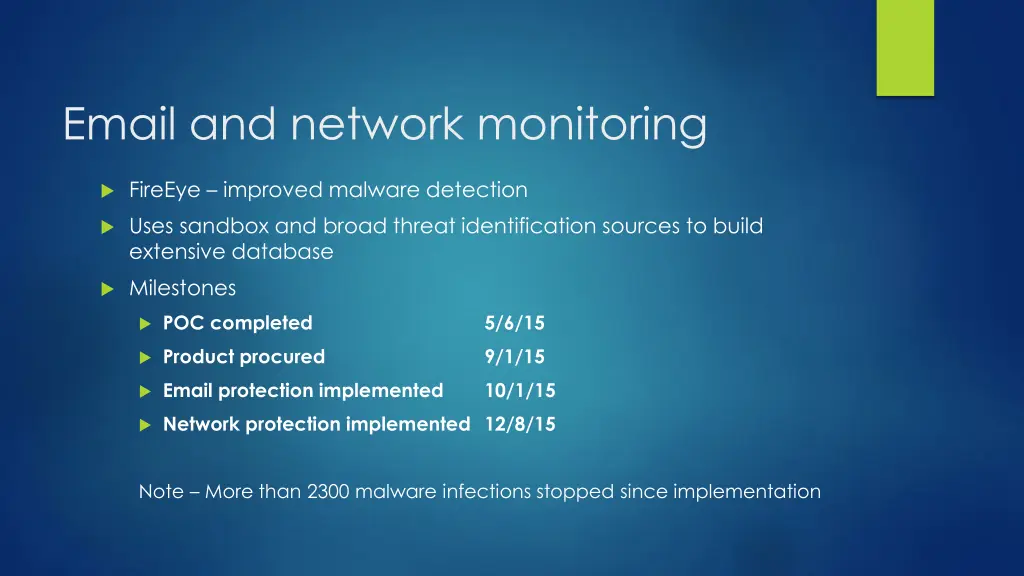 email and network monitoring
