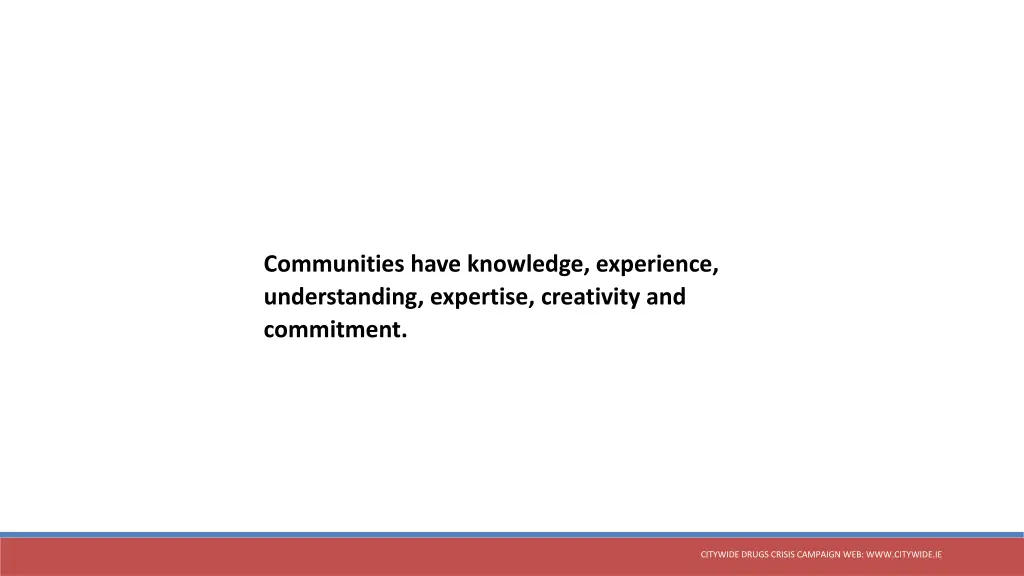 communities have knowledge experience