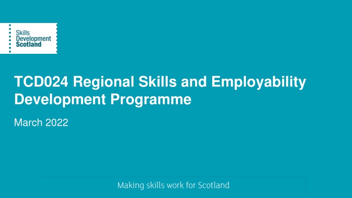 tcd024 regional skills and employability