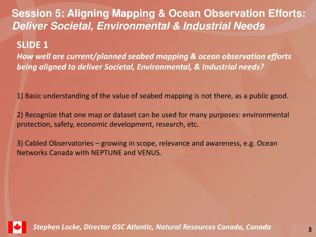 session 5 aligning mapping ocean observation 1