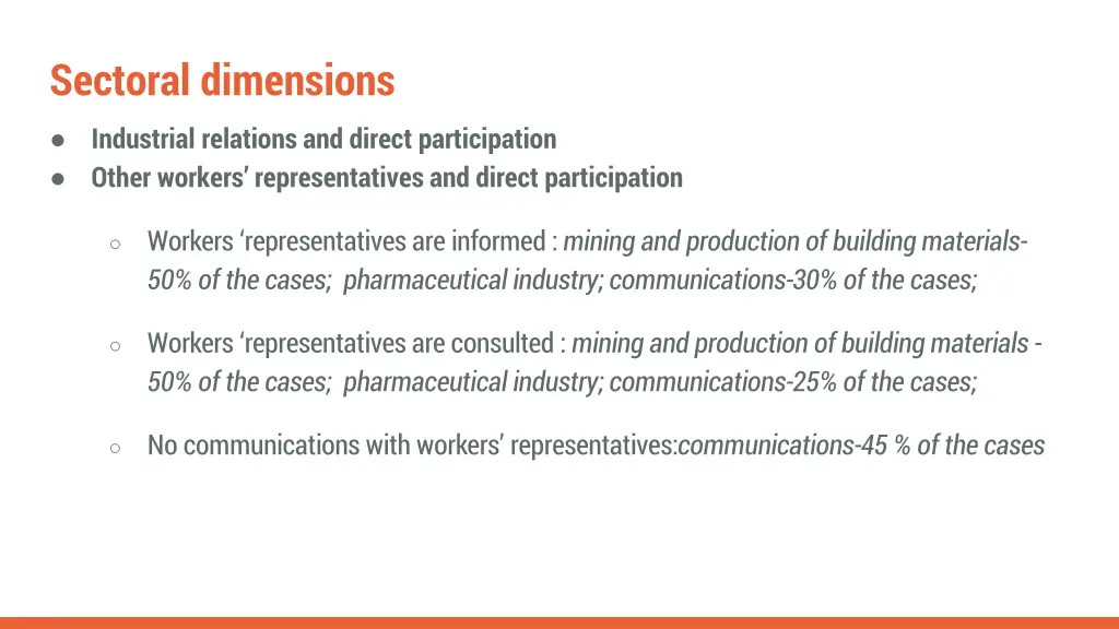 sectoral dimensions industrial relations 1