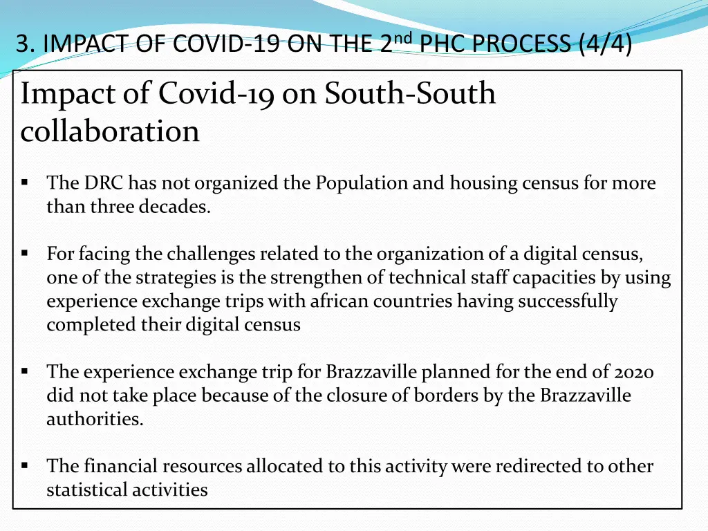 3 impact of covid 19 on the 2 nd phc process 4 4