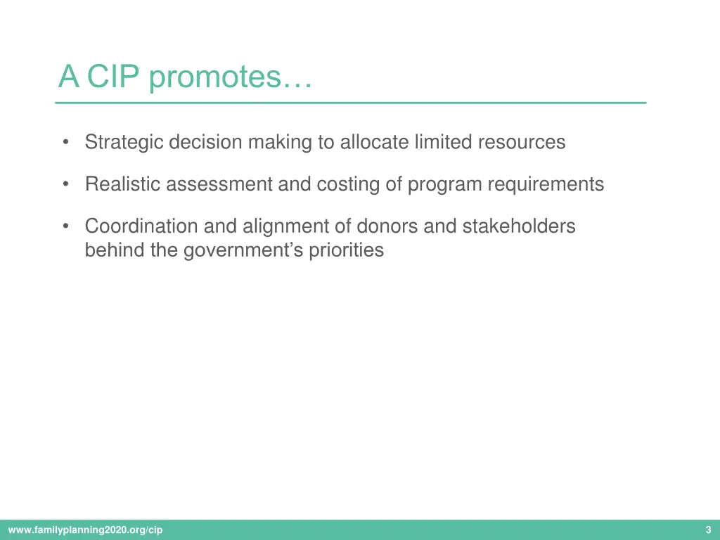 a cip promotes