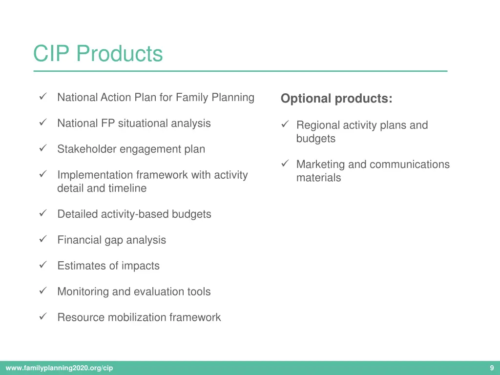 cip products