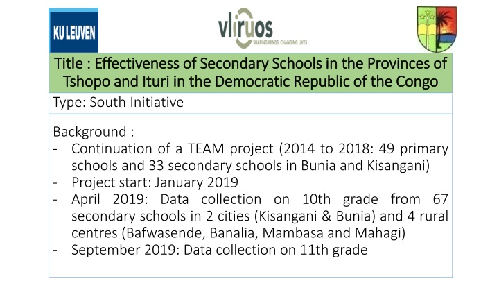 title title effectiveness of secondary schools