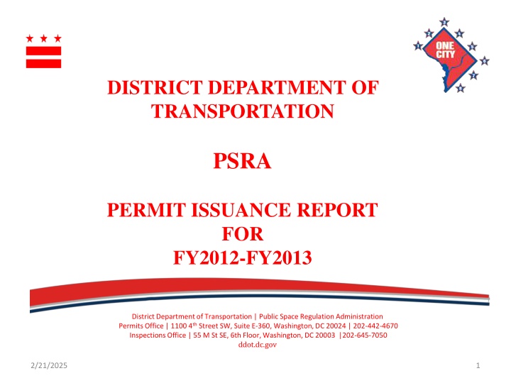 district department of transportation