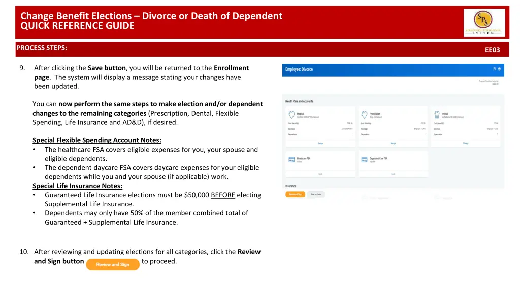 change benefit elections divorce or death 4