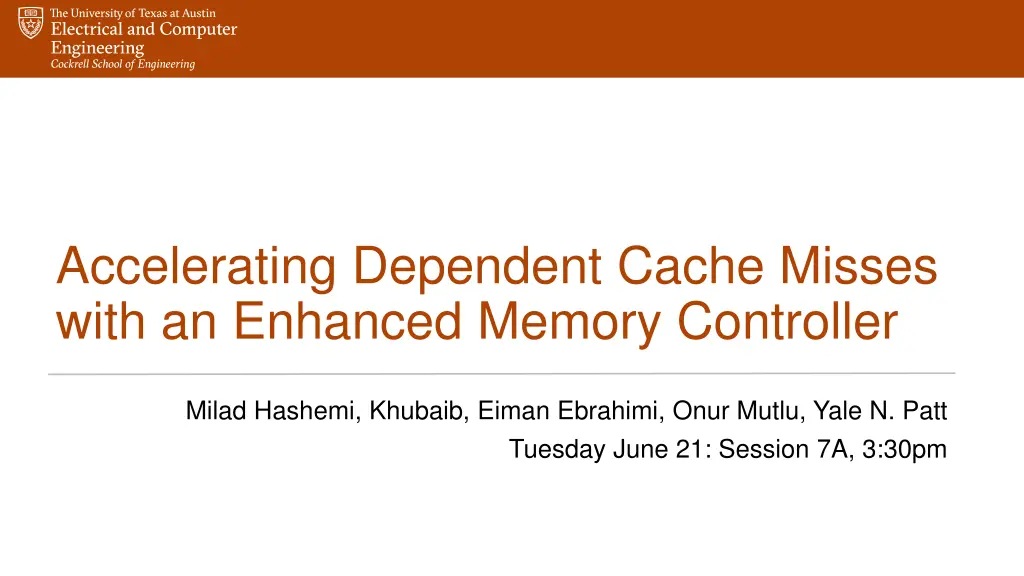 accelerating dependent cache misses with 1