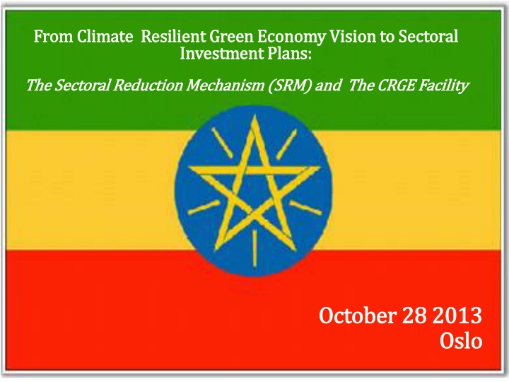 from climate resilient green economy vision