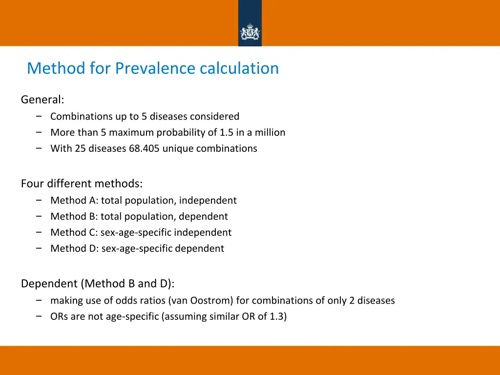 method for prevalence calculation