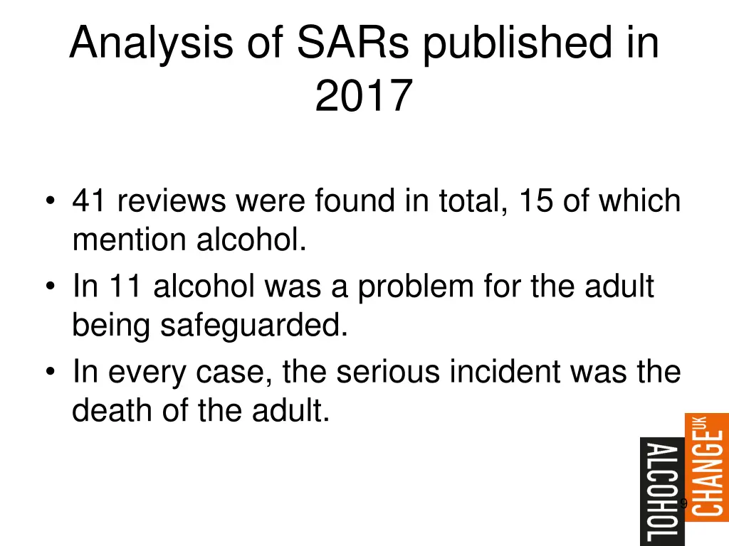 analysis of sars published in 2017