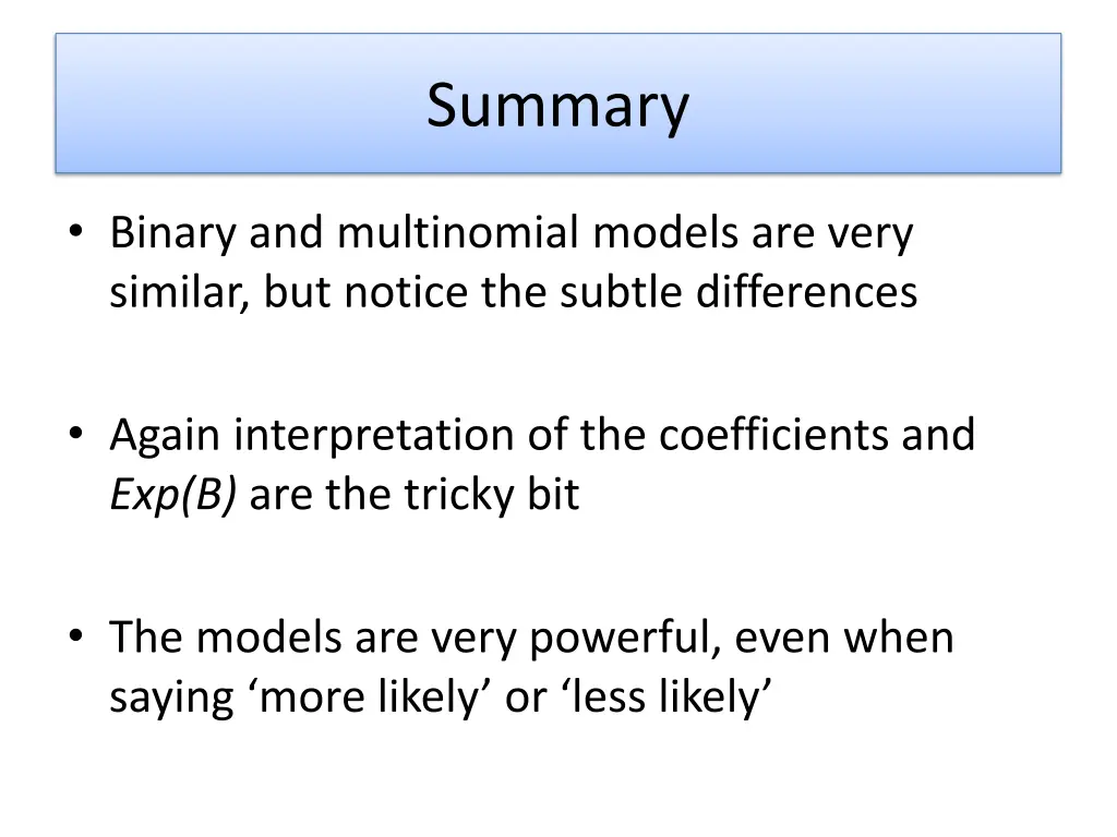 summary
