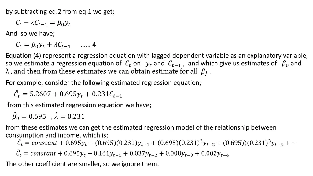 by subtracting eq 2 from eq 1 we get