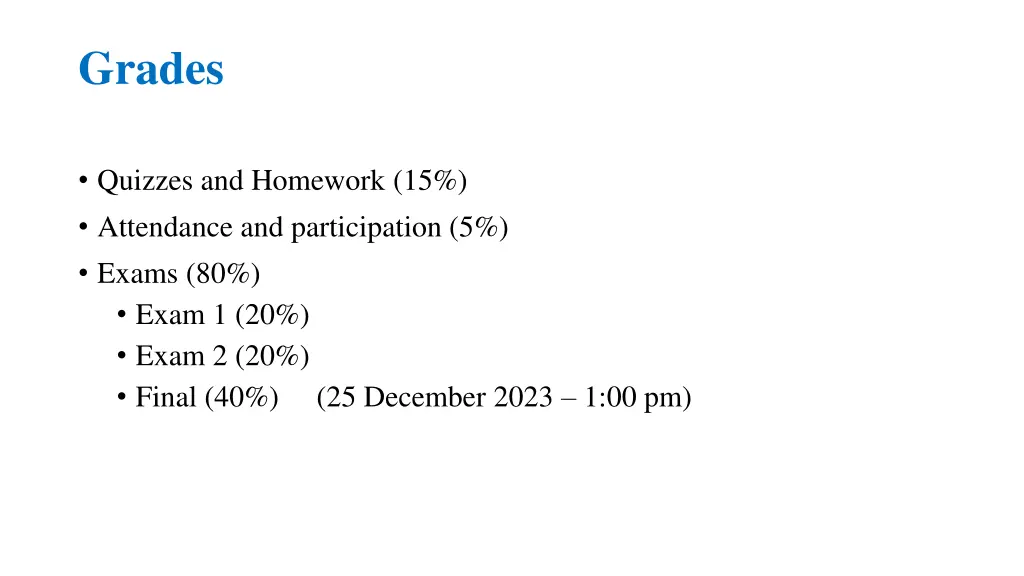 grades