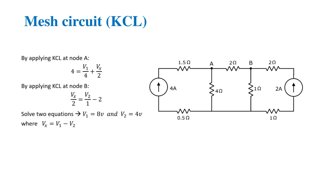 mesh circuit kcl 1