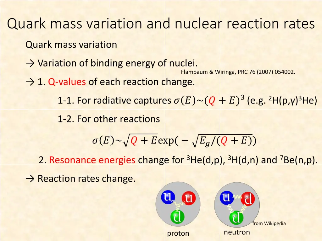 quark mass variation and nuclear reaction rates