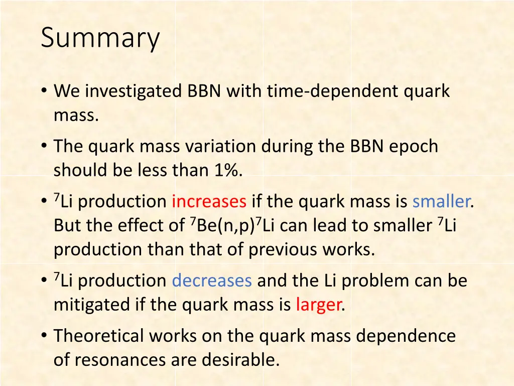 summary