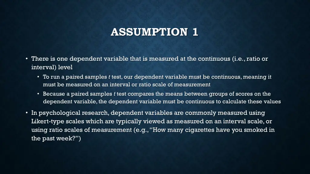 assumption 1