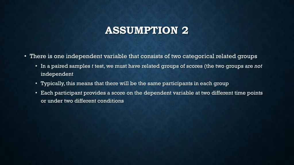 assumption 2