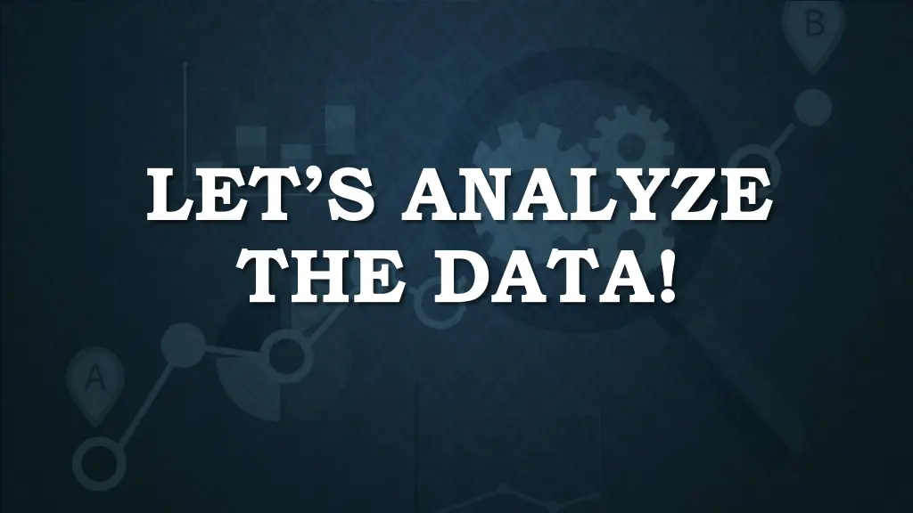 let s analyze the data