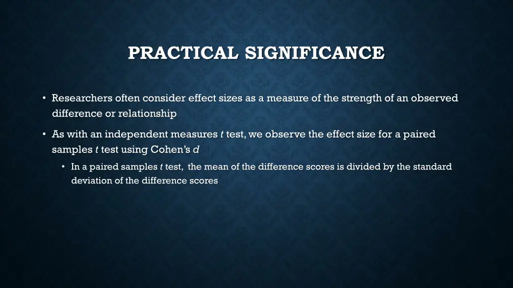 practical significance