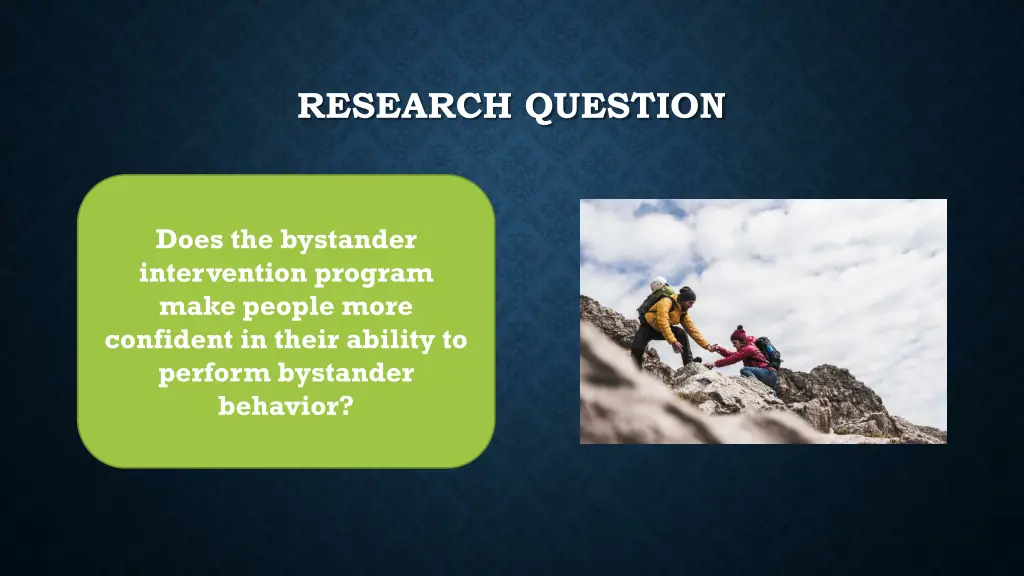 research question