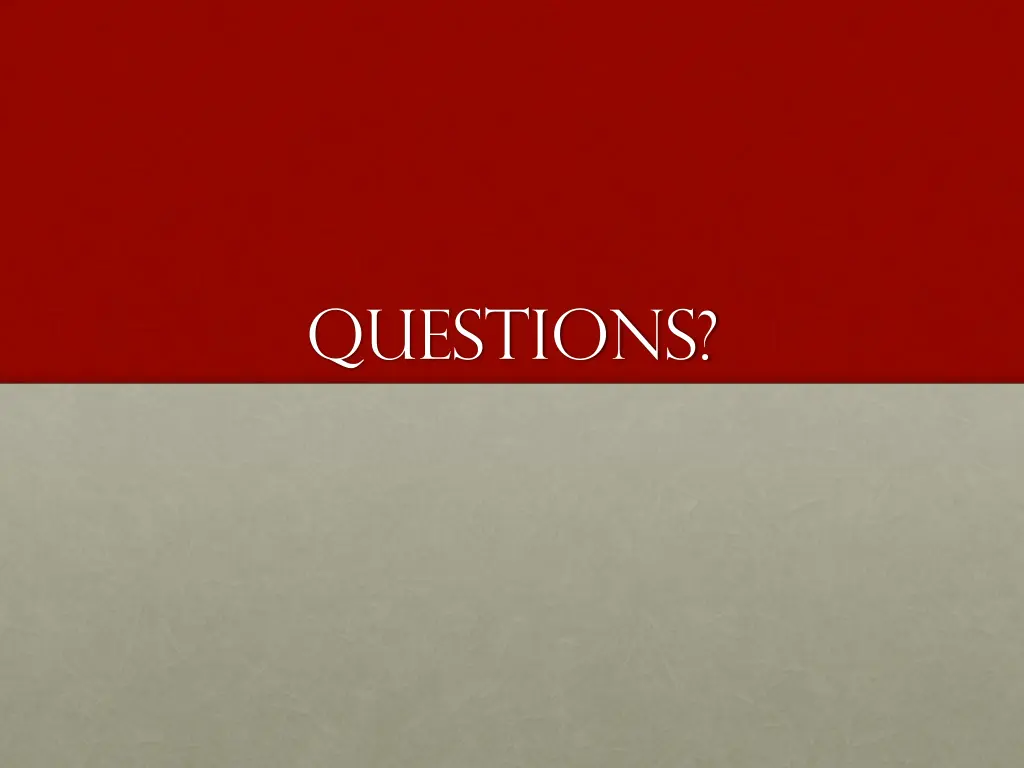 questions
