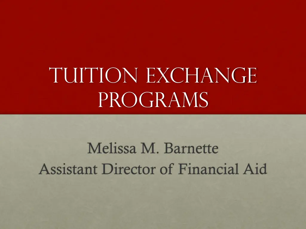 tuition exchange programs