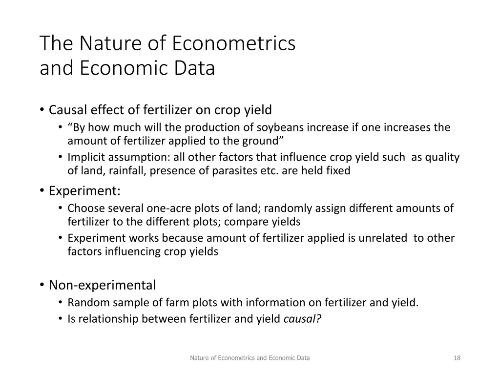 the nature of econometrics and economic data 16