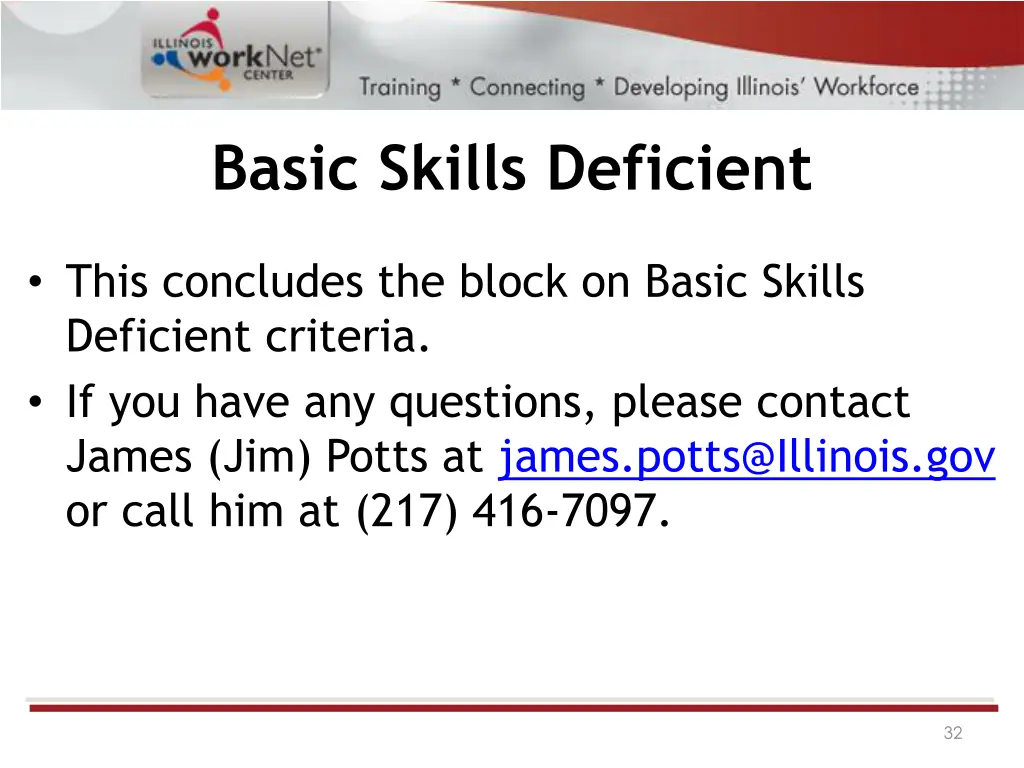 basic skills deficient 1