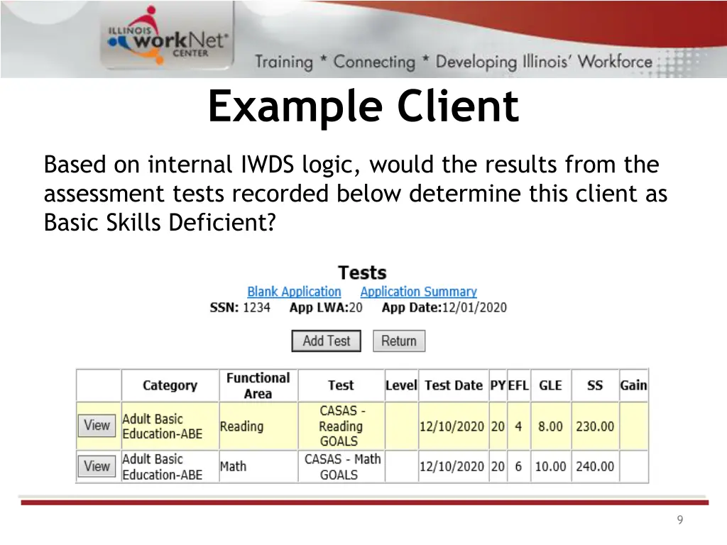 example client
