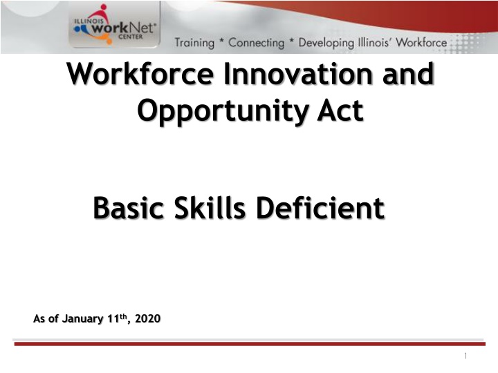 workforce innovation and opportunity act