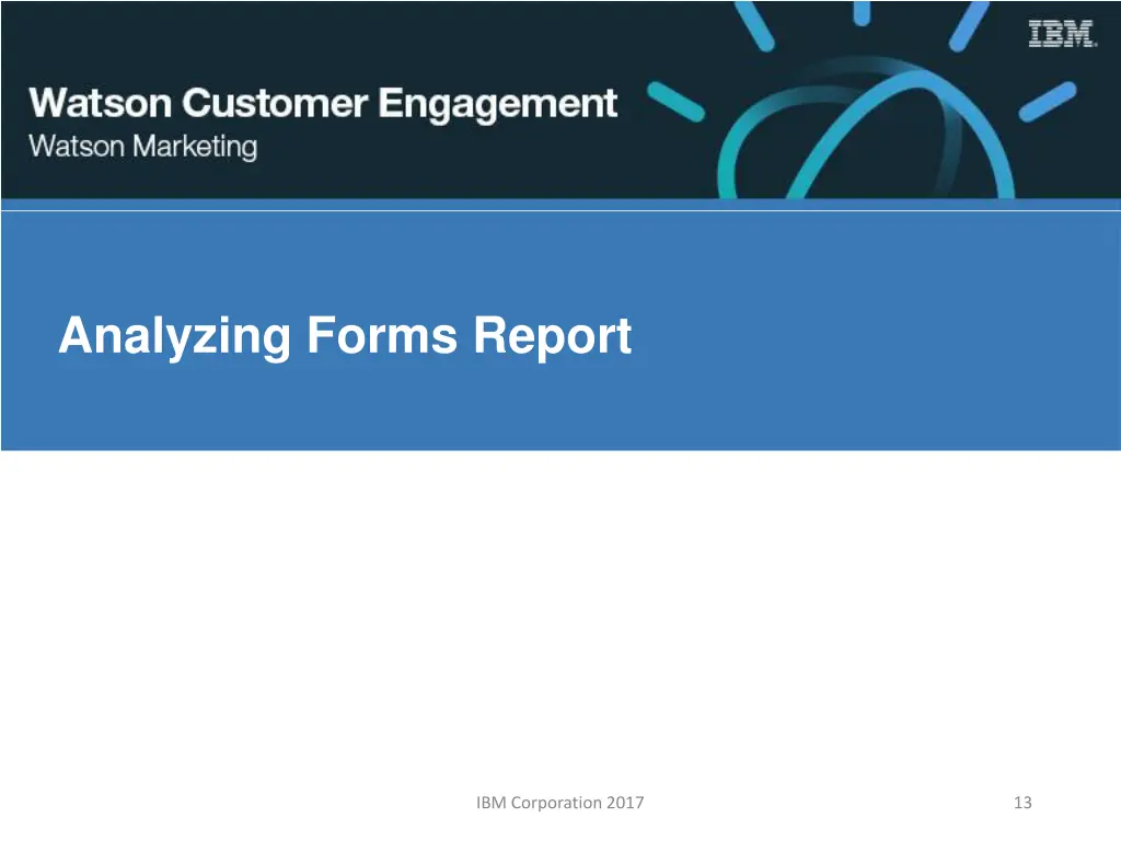 analyzing forms report