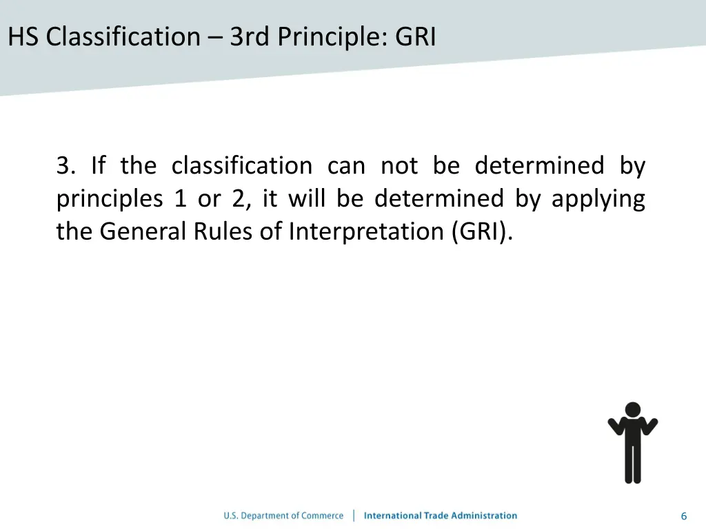 hs classification 3rd principle gri