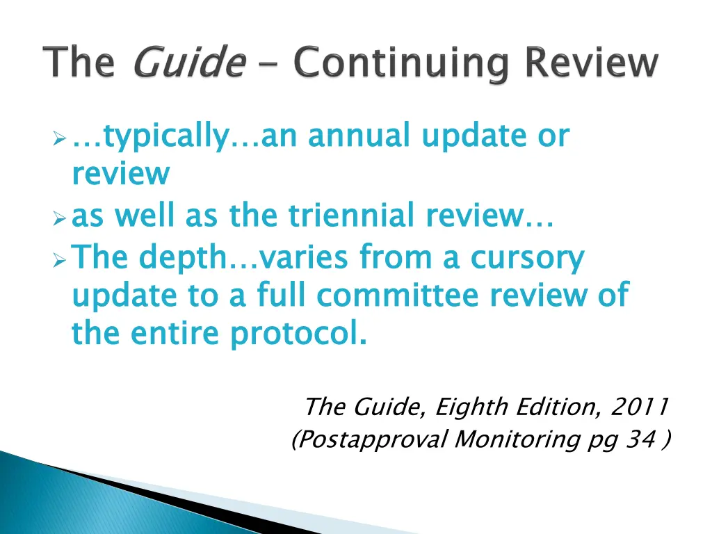 typically an review as well as the triennial