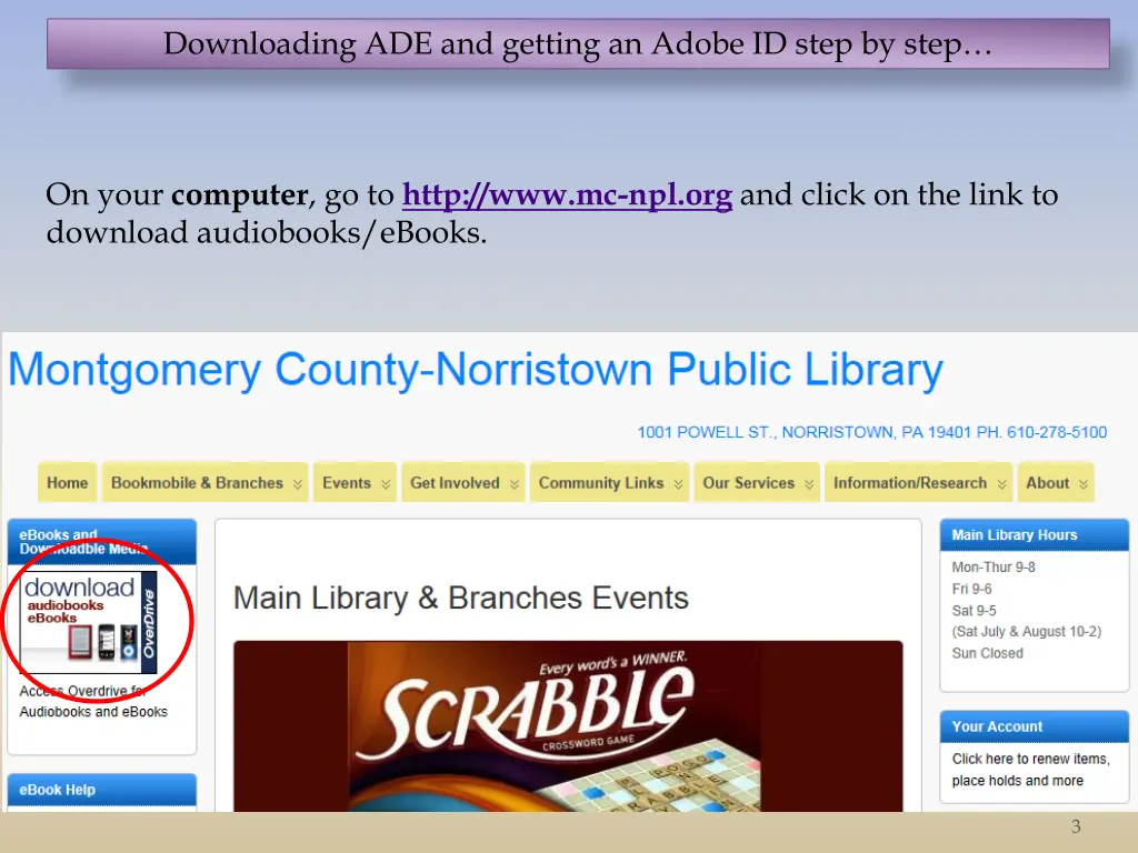 downloading ade and getting an adobe id step 1