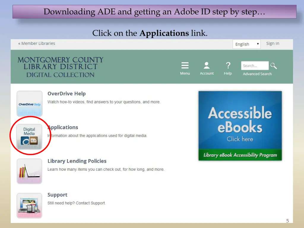 downloading ade and getting an adobe id step 3